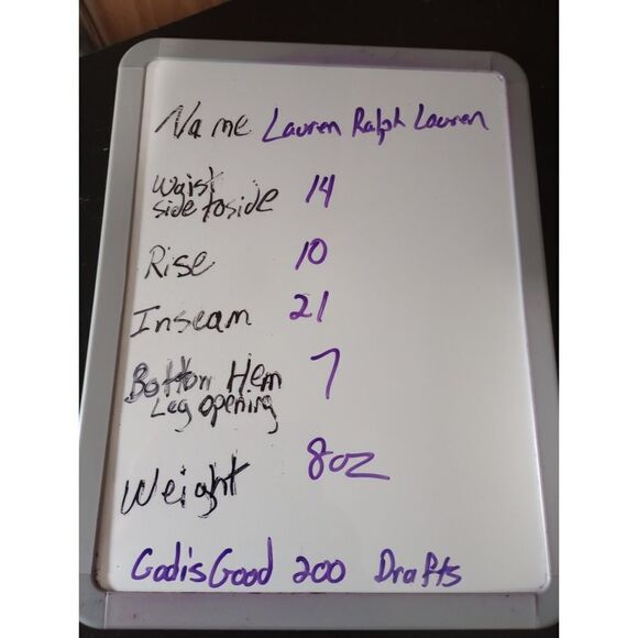 Ralph Lauren Pants Ladies 4 Capri Blue White Floral - Picture 7 of 7